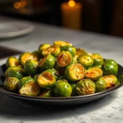 Garlic Roasted Brussels Sprouts