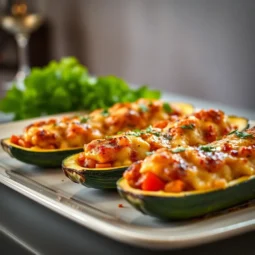 Healthy Baked Zucchini Boats