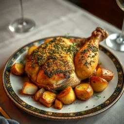 Herb-Crusted Chicken with Roasted Potatoes